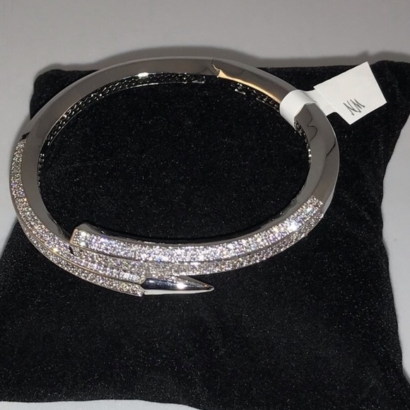 Pave Nail Bangle - Picture 2 of 8